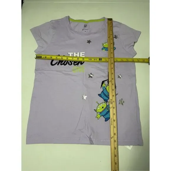 Disney Womens Toy Story 4 Pajamas Top Cotton Size M Purple - Picture 4 of 7